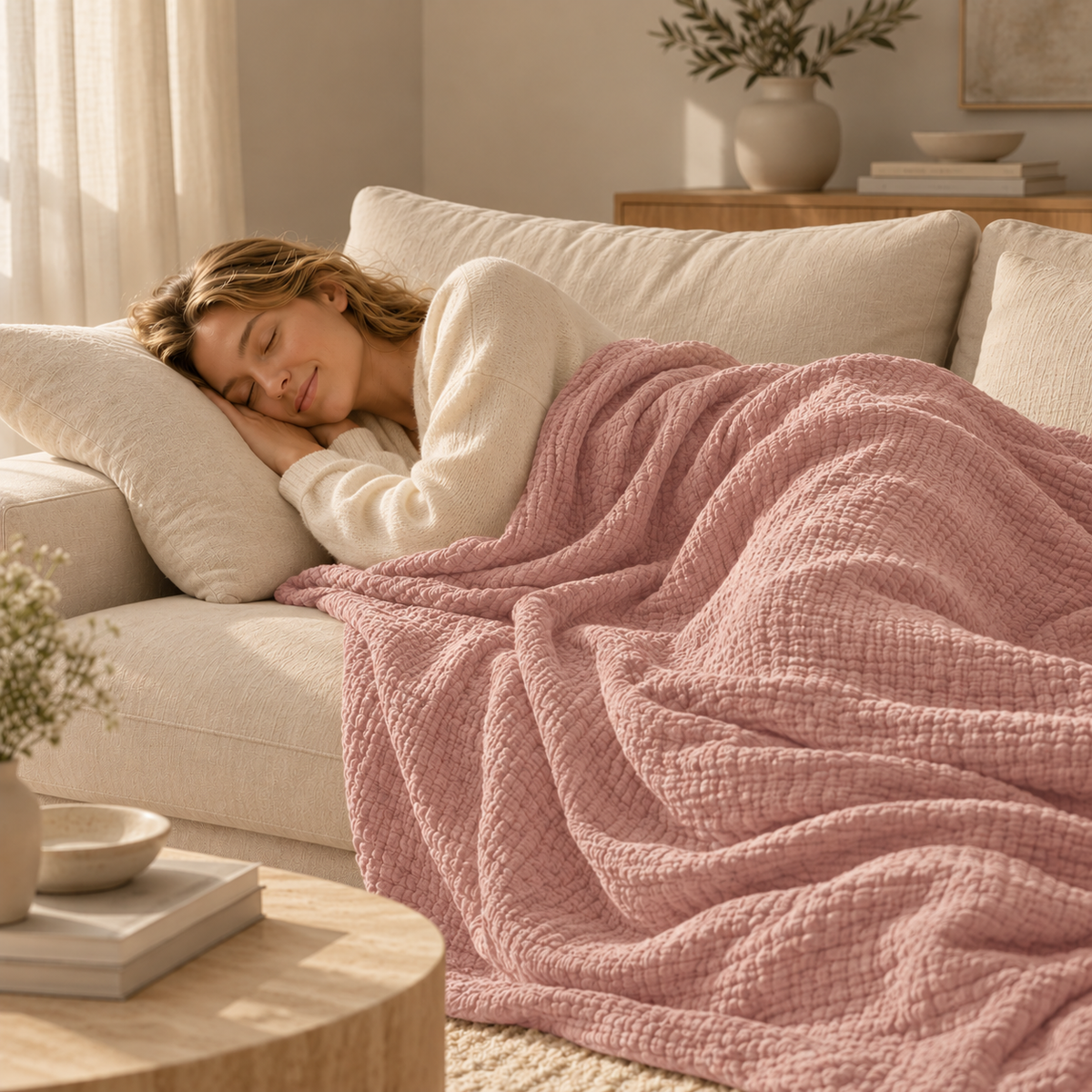 Bomull Musselin Pledd | Lett Sommerpledd i 100% Bomull