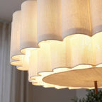 Closeup bilde av en japansk taklampe