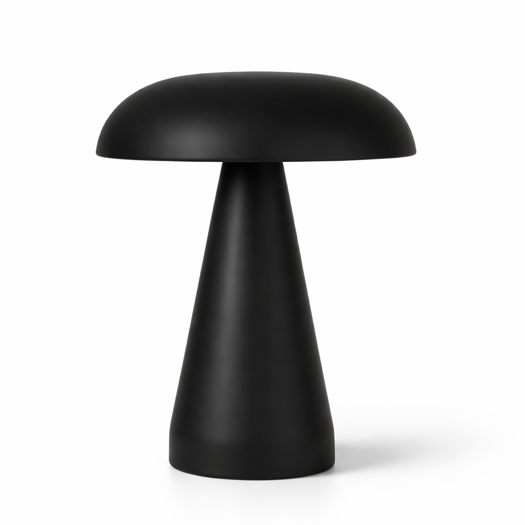 Black lamp in a studio. 