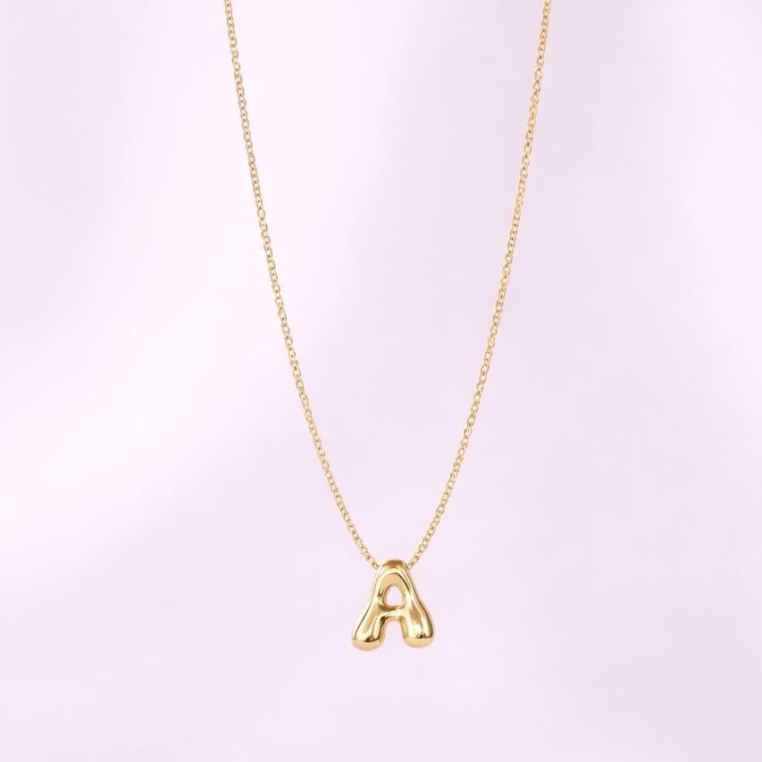 Bobble A formet bokstav kjede i stainless steel. 