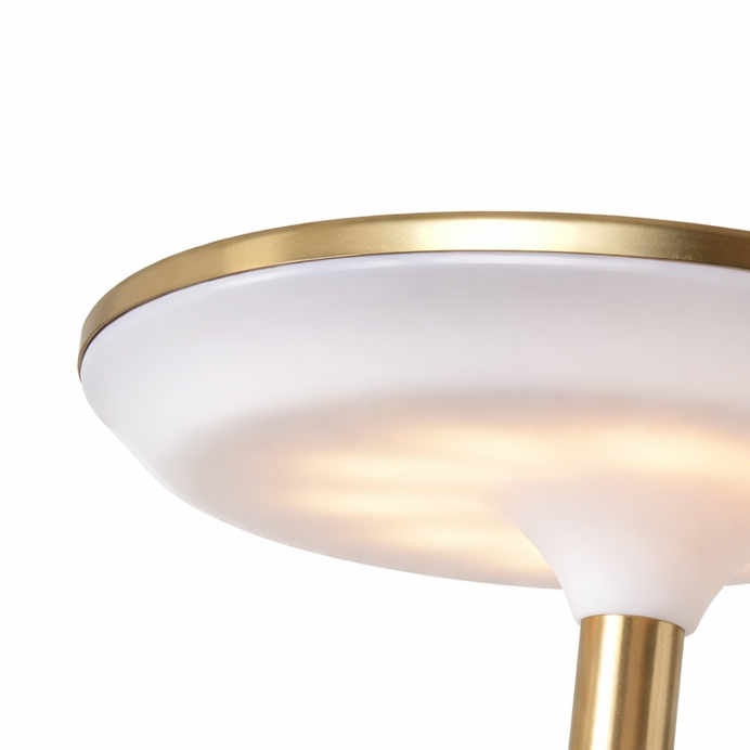 Details of the tall gold led light lamp