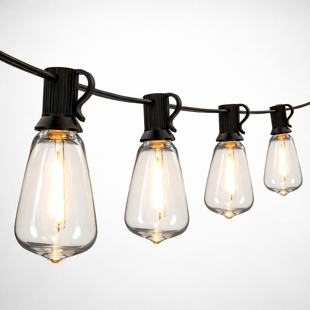 Utendørs Lyslenke – LED Vanndråpe Design