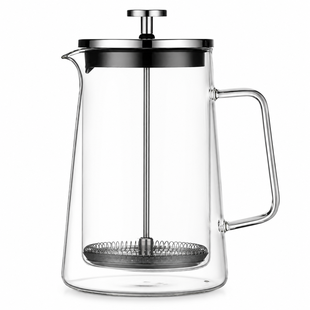 French Press i Dobbeltvegg Borosilikatglass – 350 / 650 / 1000 ml