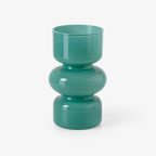 Grønn glassvas i unikt design