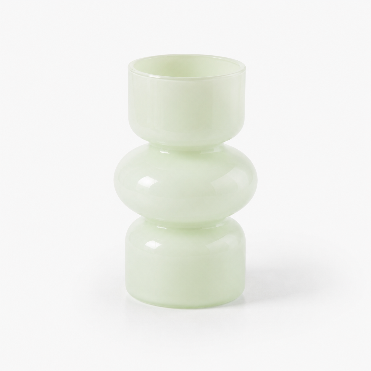 Lys grön vas i boble design.