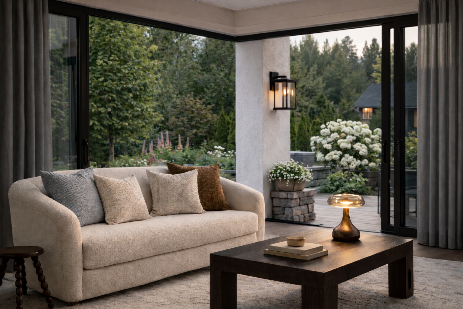 Et norskt hjemme med mange decor detaljer. 