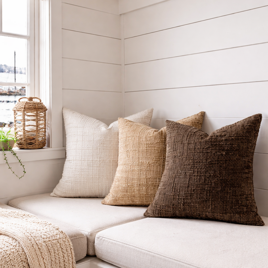 Puter i hjørnet av et båhus