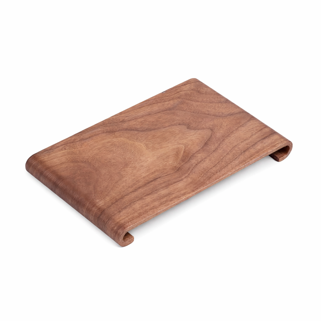 Trefjøl med runde kanter og tre