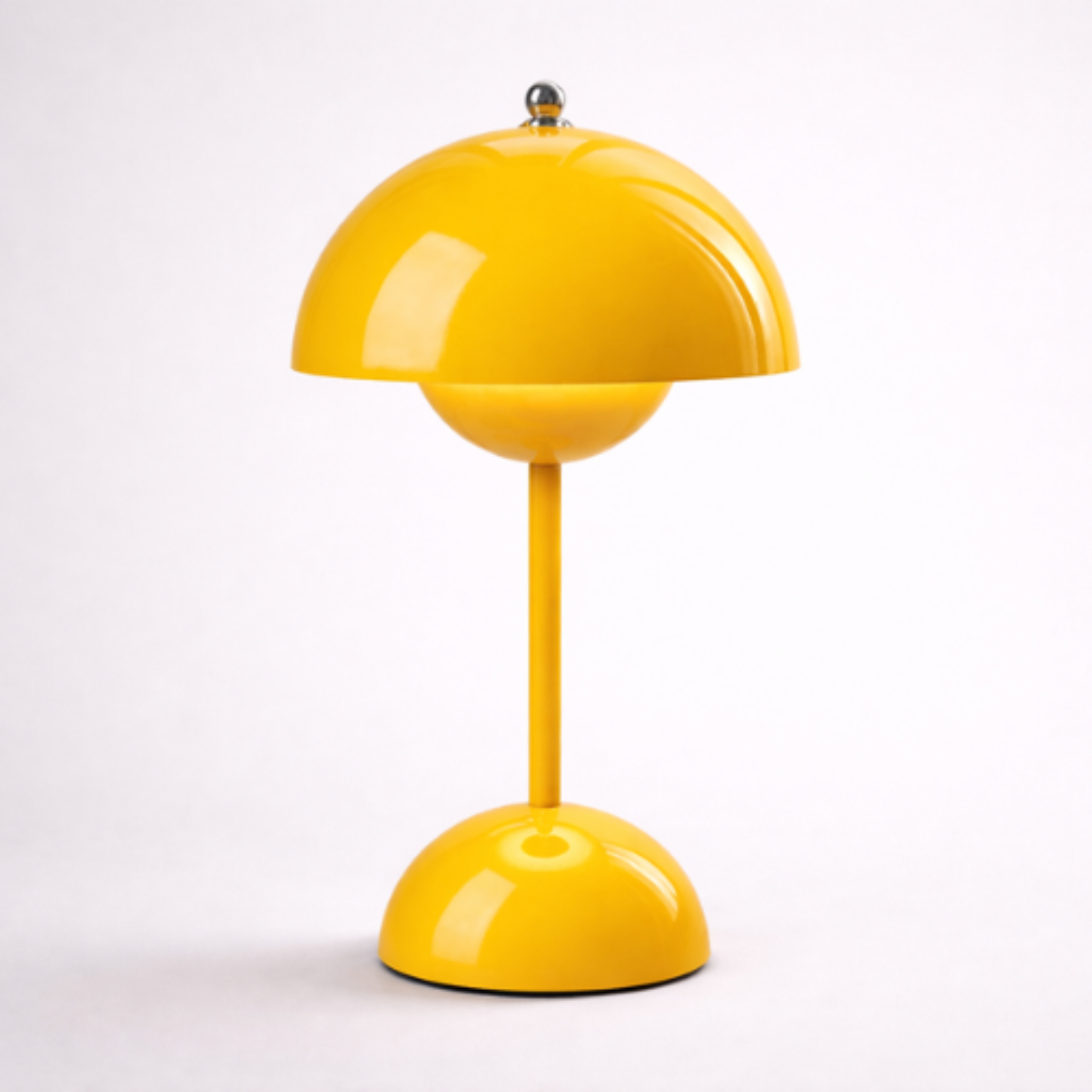 Yellow mini lamp in modern design